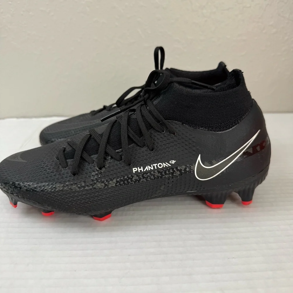 New Nike Phantom GT2 Pro Dynamic fit FG soccer cleats black gray 5.5 M / 7 W - Picture 2 of 10
